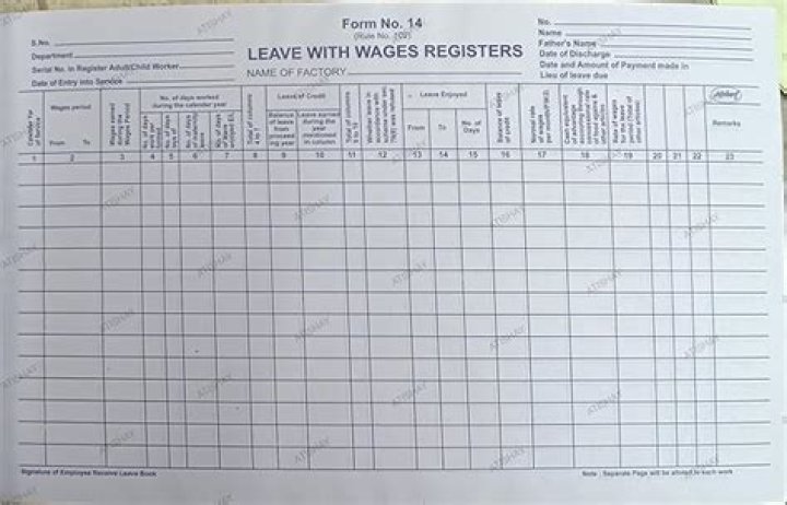 What is leave with wages register?