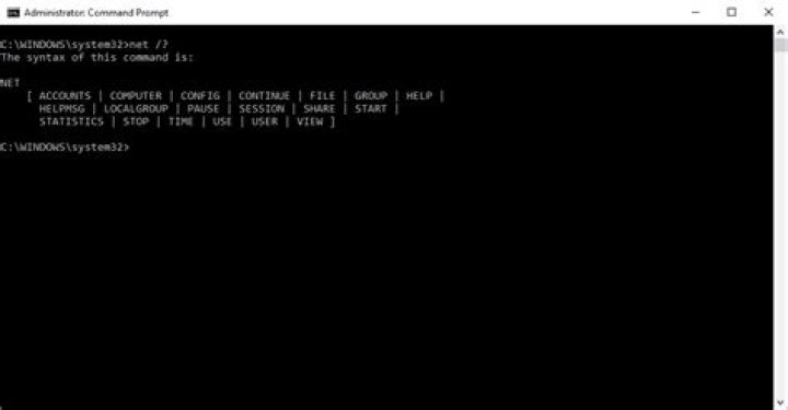 What is net view command in CMD?