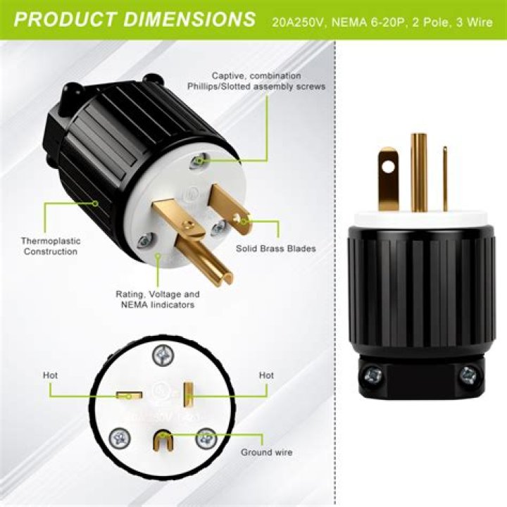 What is plug type 6 20P?