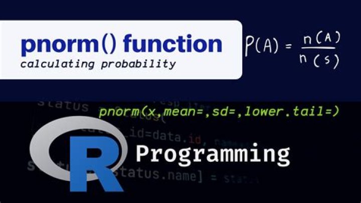 What is Pnorm in Rstudio?