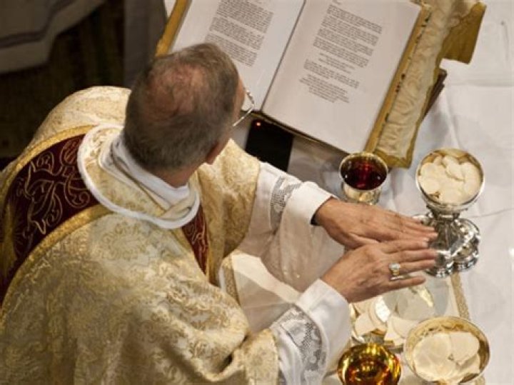 What is said during the Eucharistic Prayer?