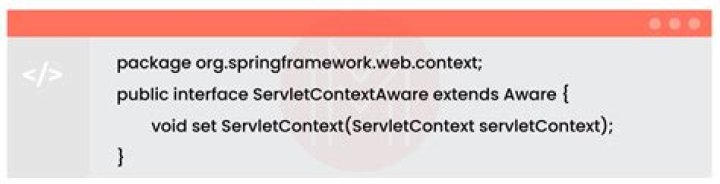 What is ServletContextAware in Spring?