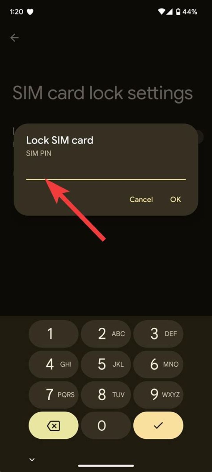 What is simlock code?