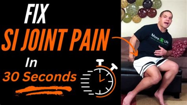 What is the best way to get rid of SI joint pain?