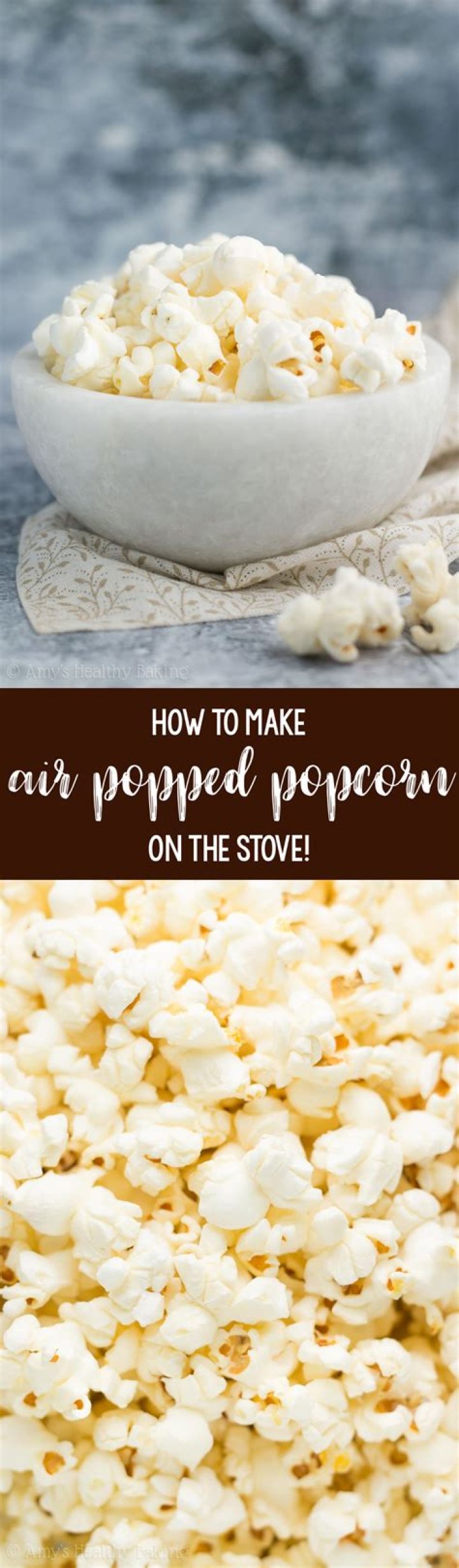 What is the best way to make air popped popcorn?