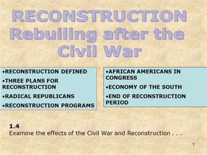 What is the definition of Congressional Reconstruction?