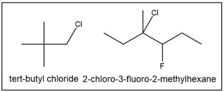 What is the density of tert-butyl chloride?
