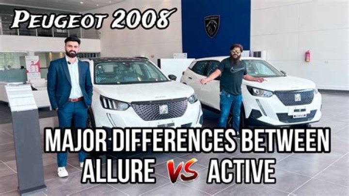 What is the difference between Peugeot 2008 Allure and GT?
