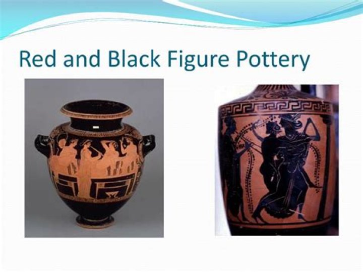 What is the difference between red and black figure pottery?