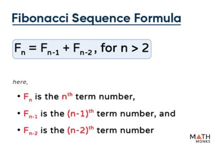 What is the Fibonacci sequence formula?