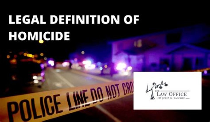 What is the legal definition of homicide?