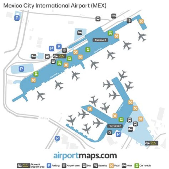 What is the main international airport in Mexico City?