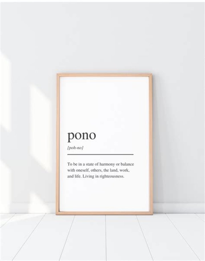 What is the meaning of Pono?