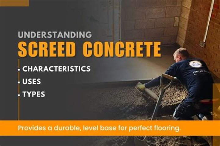 What is the meaning of screed concrete?
