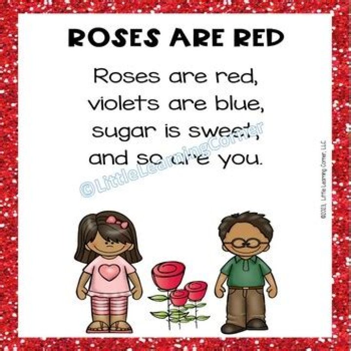 What is the poem Roses are red?