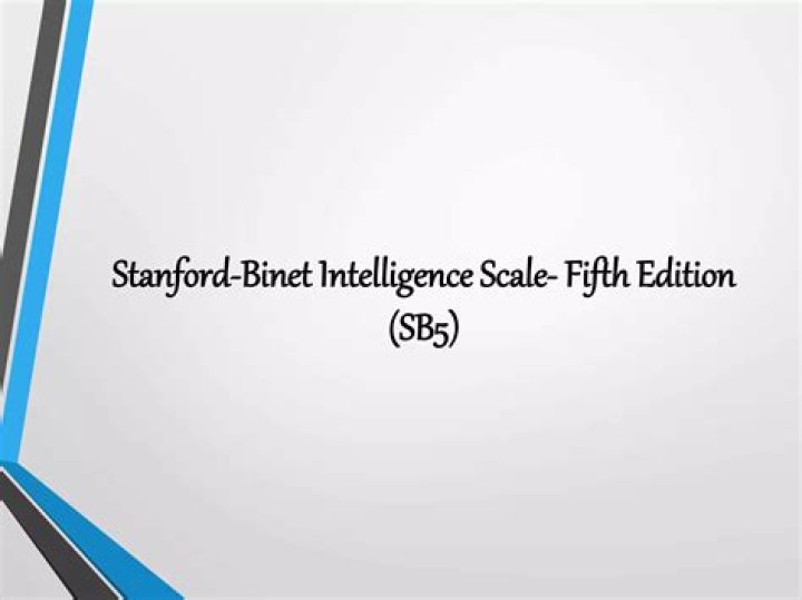 What is the Stanford-Binet intelligence Scale fifth edition?