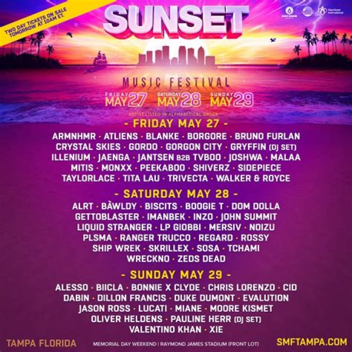 What is the Sunset Music Festival?