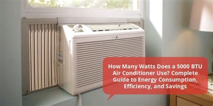 What is the wattage of a 5000 BTU air conditioner?