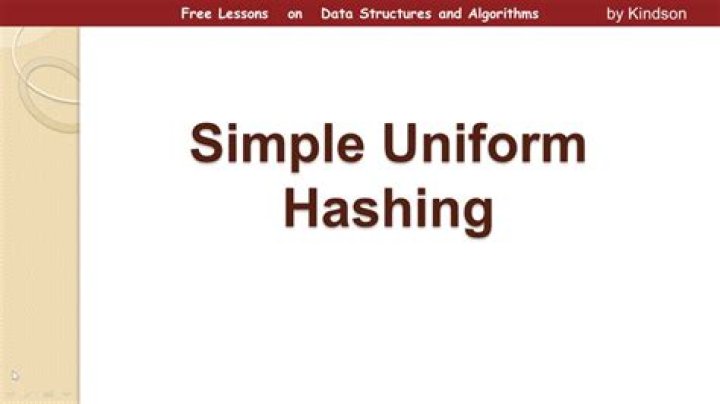 What is uniform hashing?