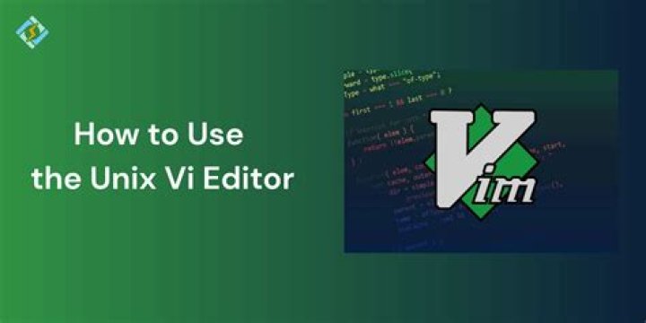 What is vi editor in UNIX?