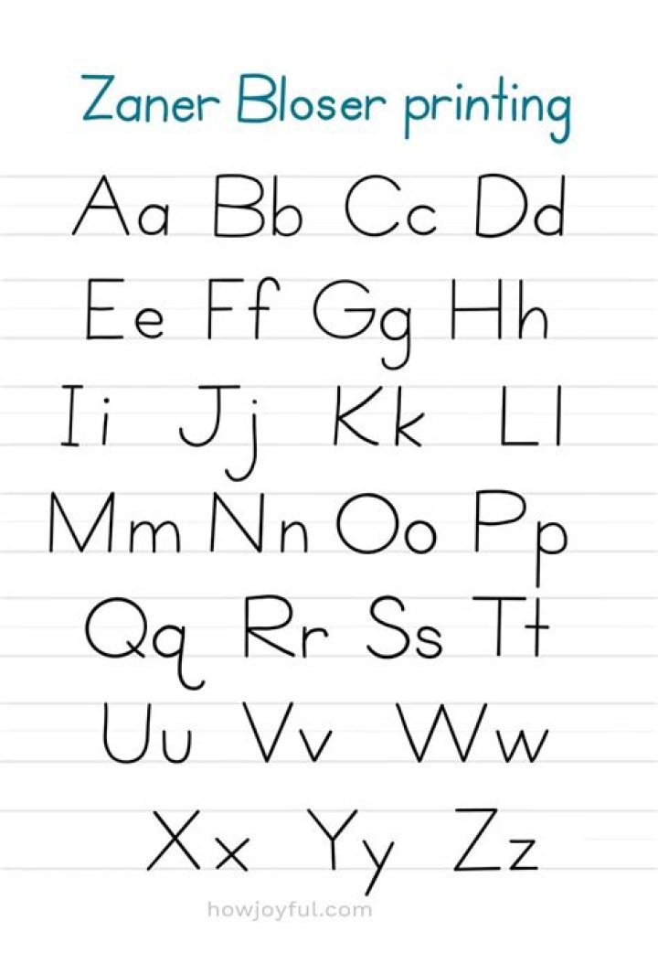 What is Zaner-Bloser writing?