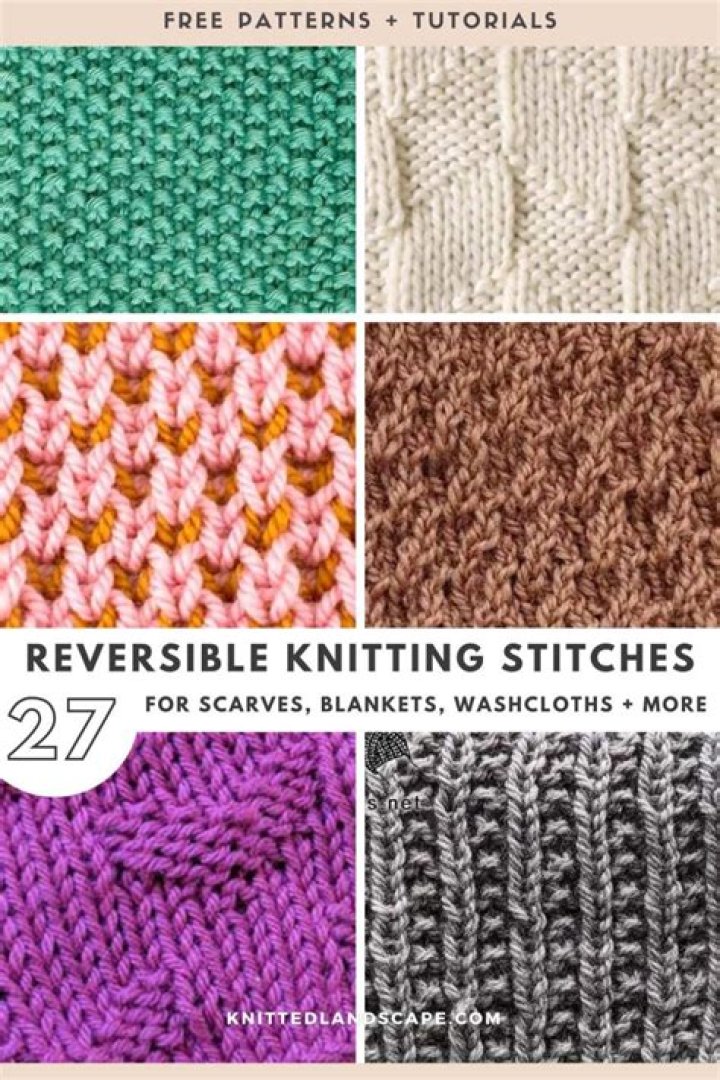 What knit stitches are reversible?