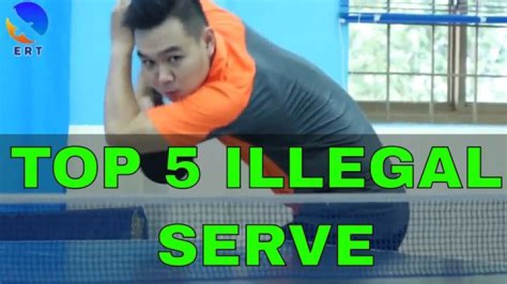 What makes a serve illegal in ping pong?