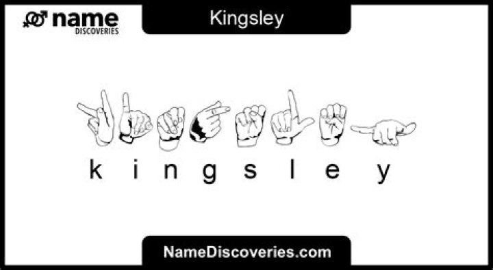 What nationality is the name Kingsley?