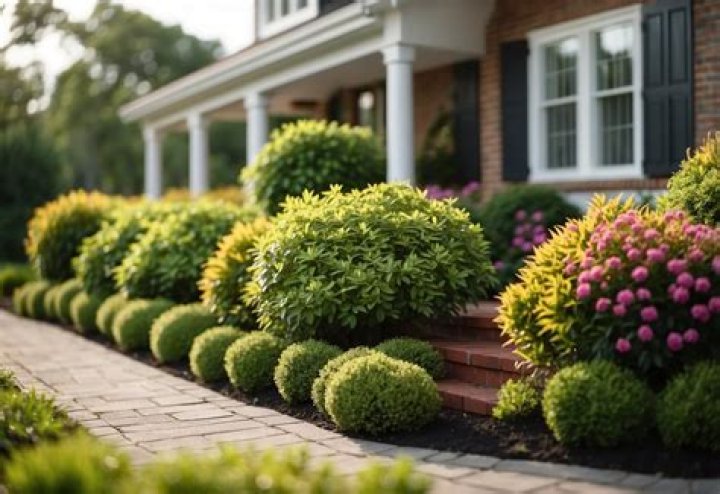 What shrubs look good in front of house?