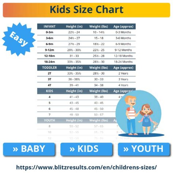 What size is a boy age 6?