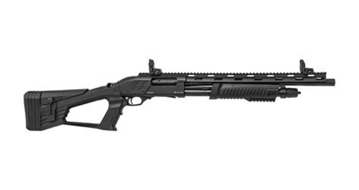 What sound does a pump action shotgun make?