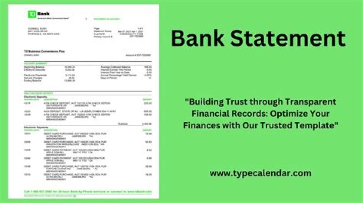 What type of document is a bank statement?