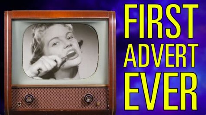 What was the first commercial on British TV?