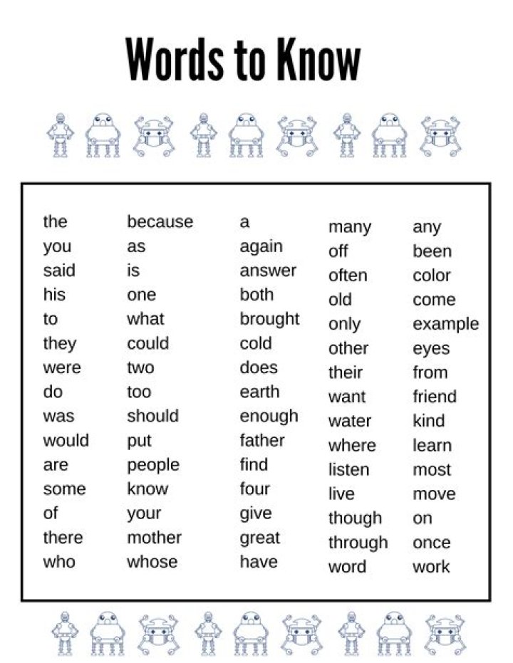 What words should first graders be able to spell?