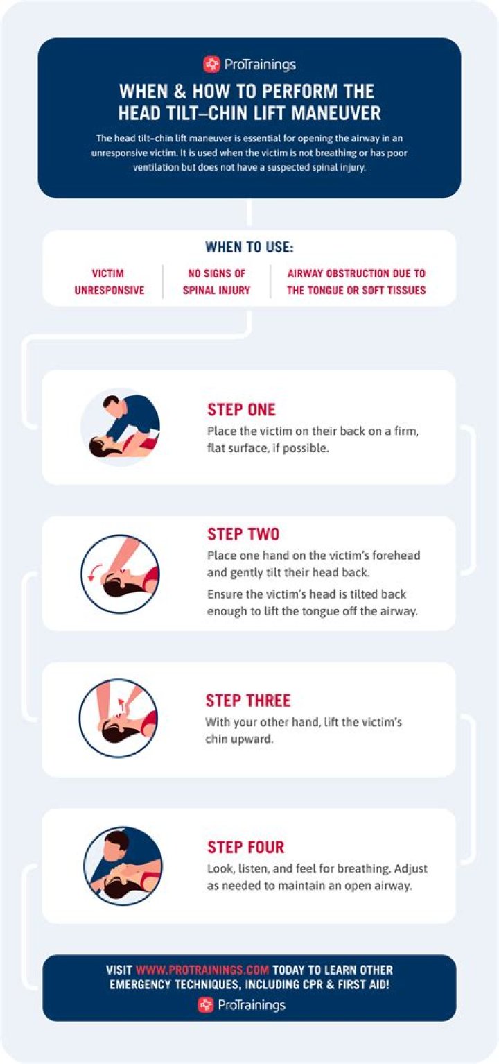 When should a jaw-thrust be used in place of a head tilt chin lift?