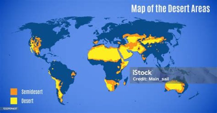 Where are the 5 largest deserts in the world?