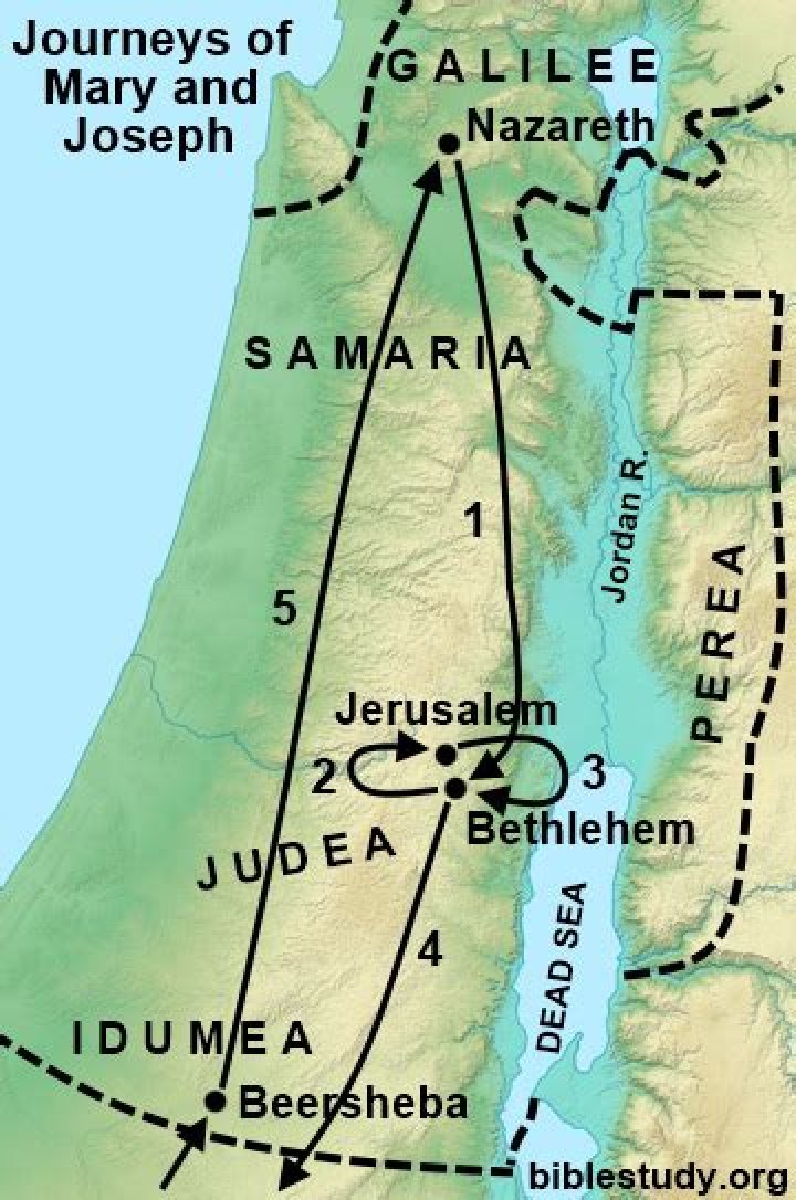 Where did Joseph and Mary flee to?