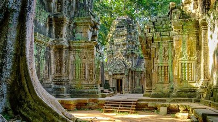 Where did the stones from Angkor Wat come from?