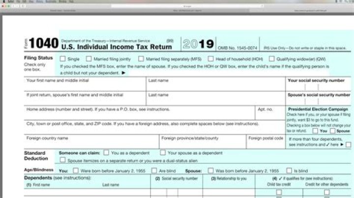 Where do I find my tax return on 1040?