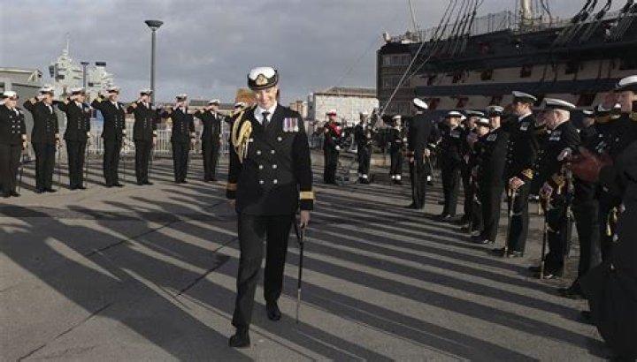 Where does the Royal Navy train its officers?