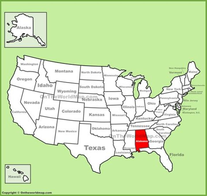 Where in the US is Alabama?
