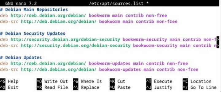 Where is Debian sources list?