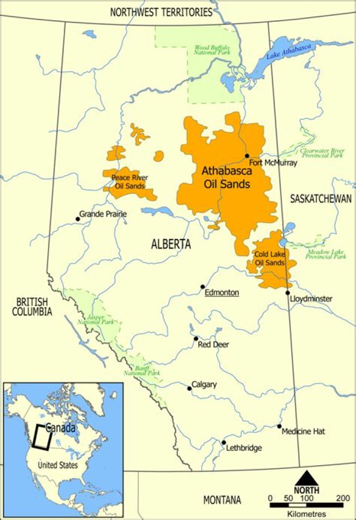 Where is Kearl lake located?