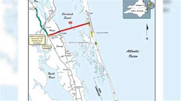 Where will mid Currituck bridge be?
