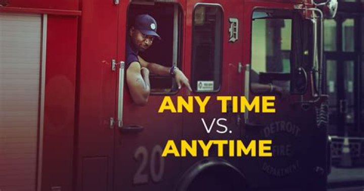 Which is correct anytime or any time?
