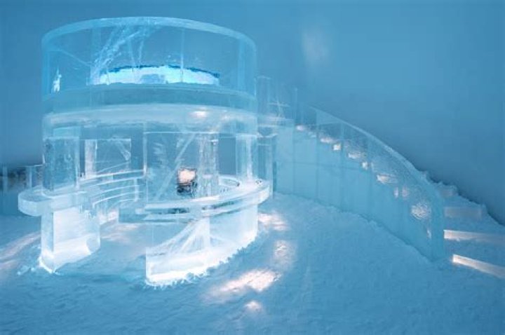 Who built the first ice hotel?