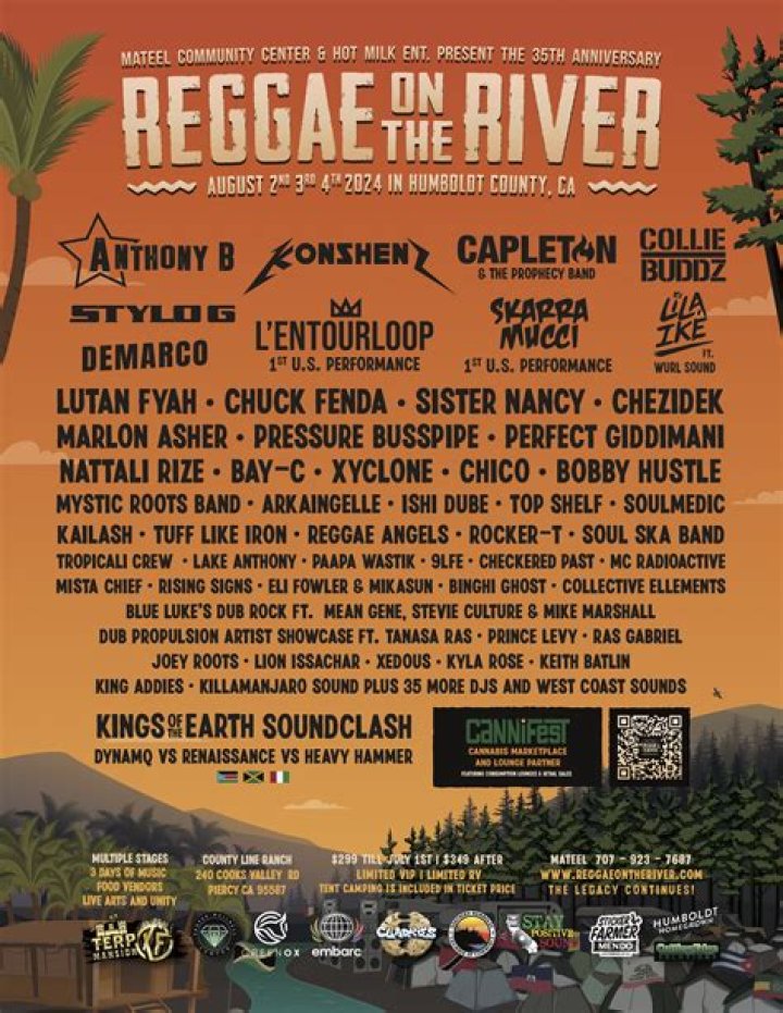 Who is playing at reggae on the Rocks 2021?