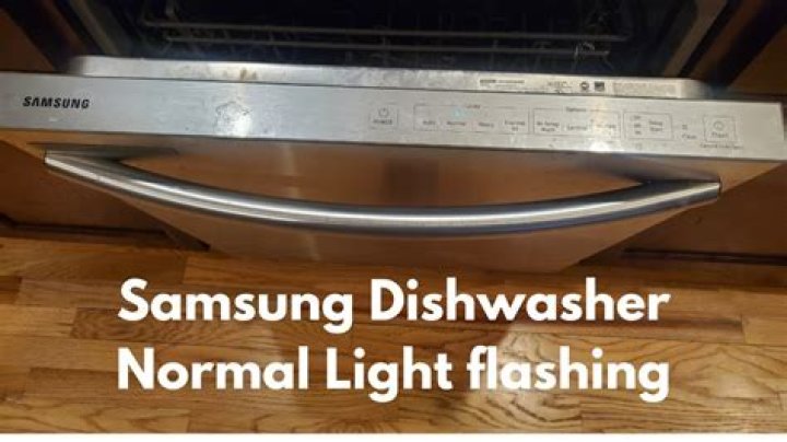 Why are the lights on my dishwasher flashing?