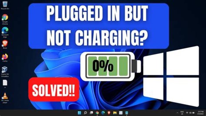 Why is laptop not charging when plugged in?