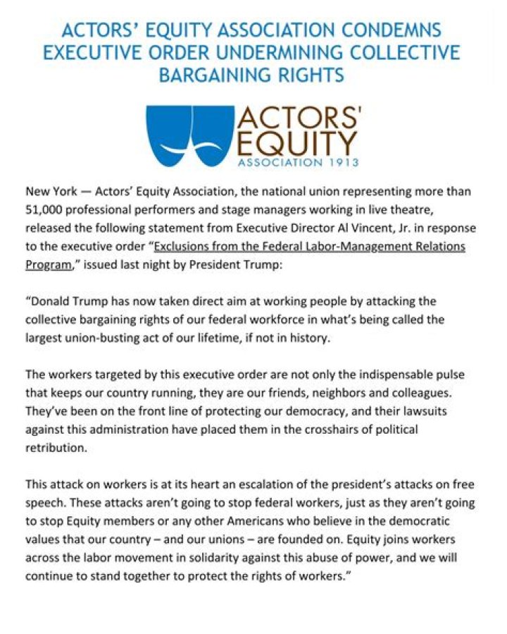 Why is the actors union called equity?